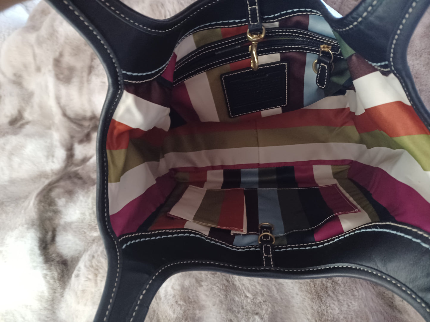 Coach Black Leather Satchel – Designer Purse for Women, Everyday & Office Handbag