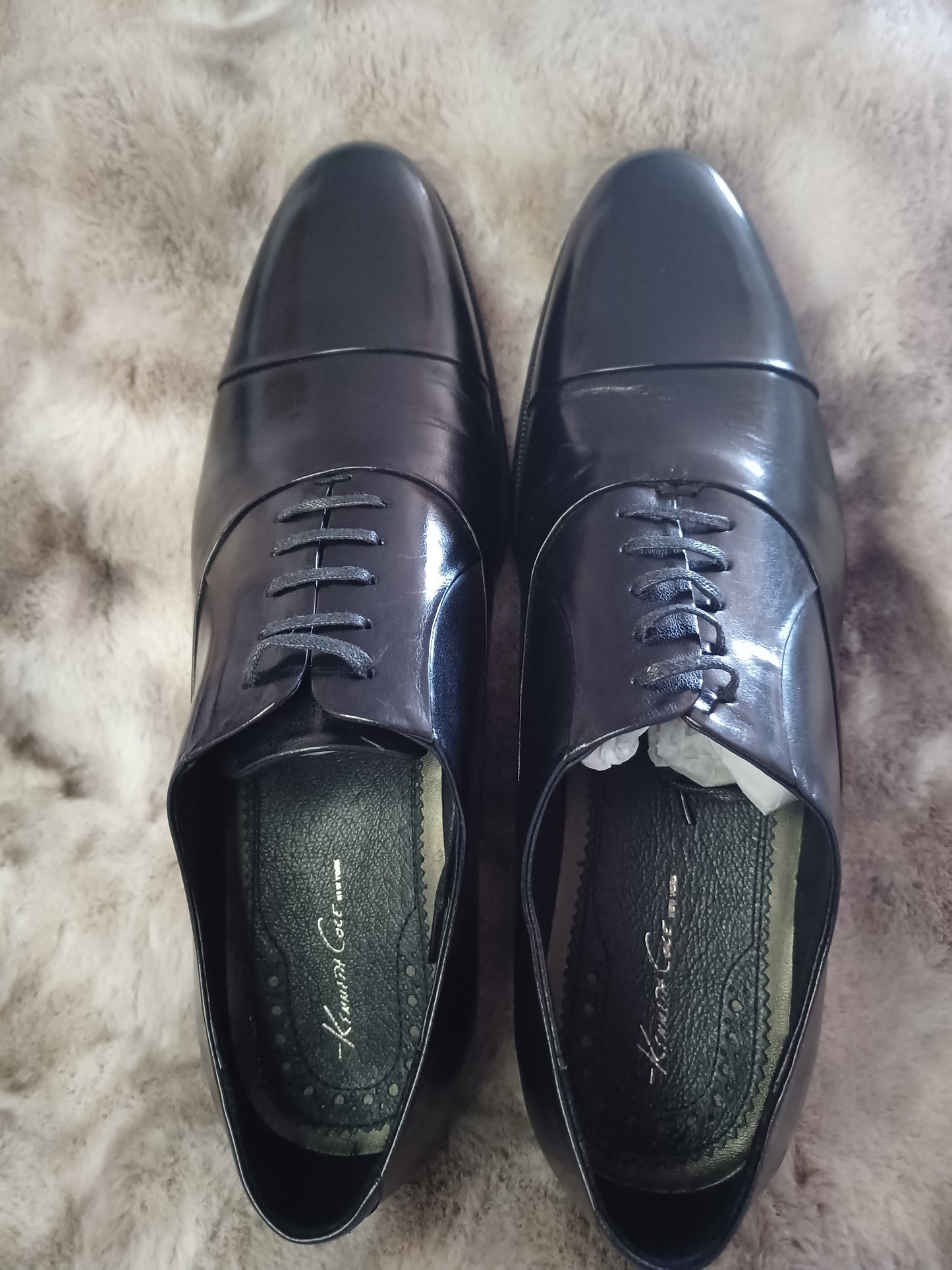 Kenneth Cole Black Leather Dress Shoes – Men’s Size 11, Formal Business Lace-Up Shoes