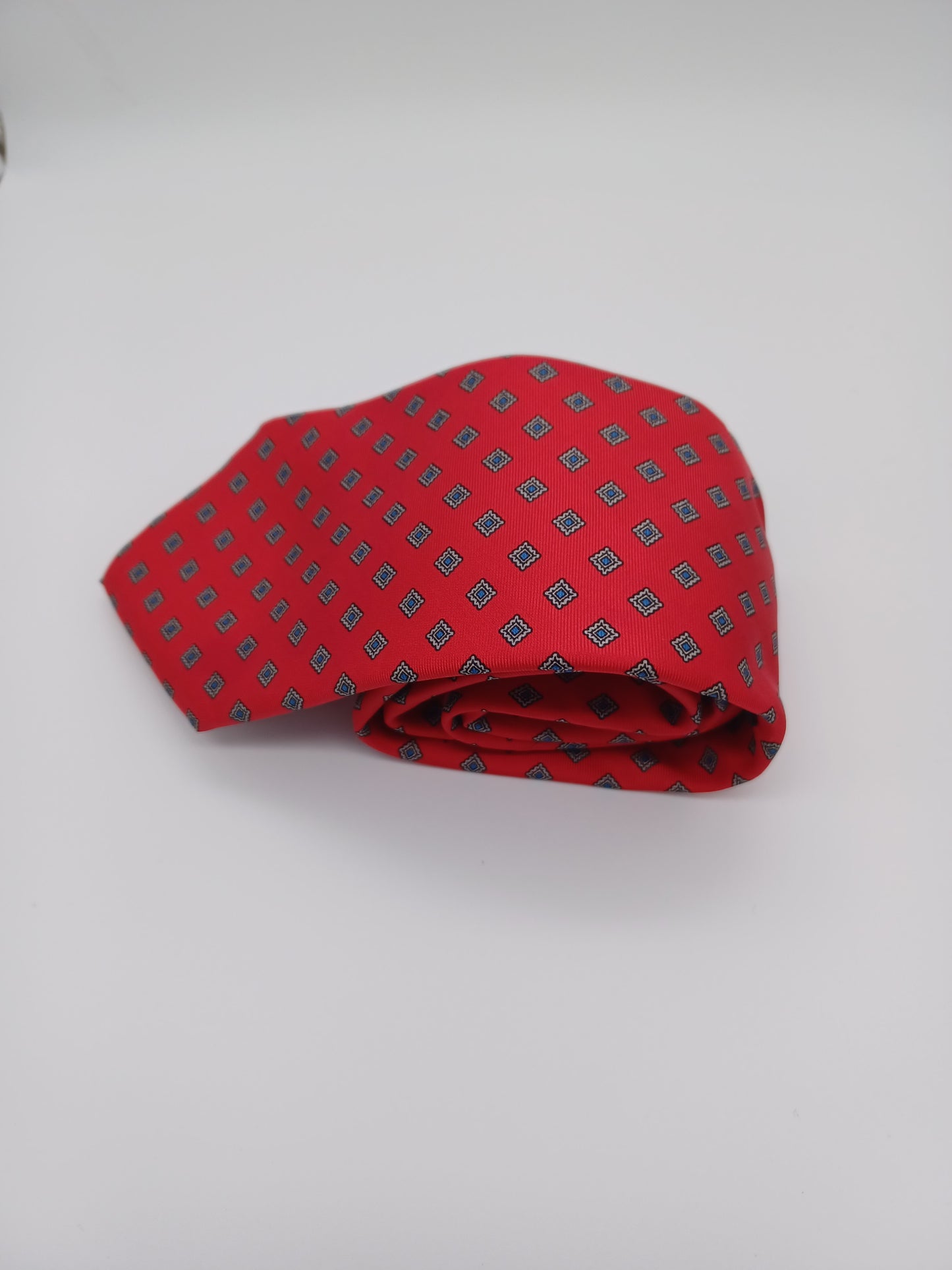 Christian Dior Tie - Luxury Red Patterned Designer Silk Tie