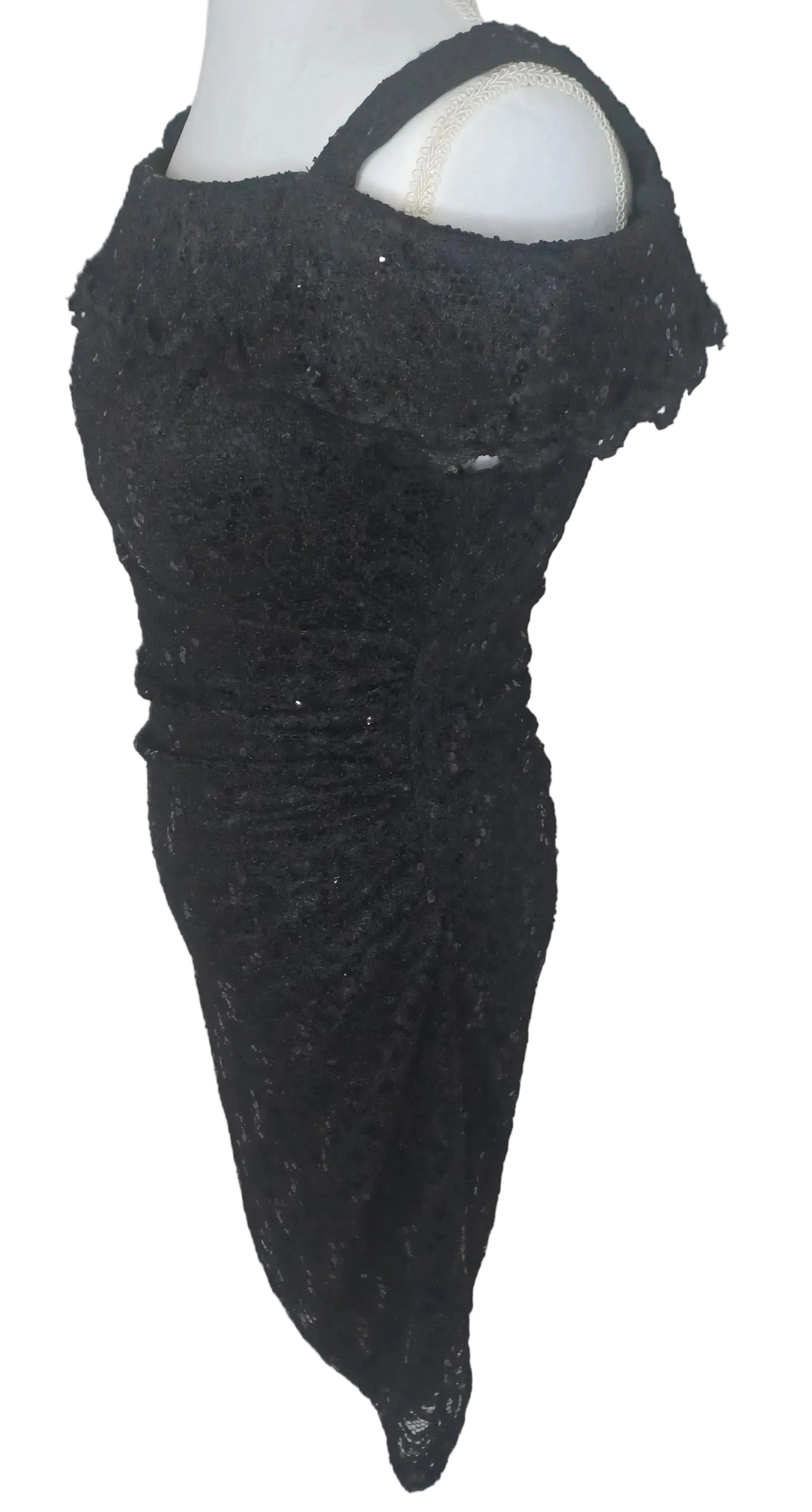 R&M Richards Black Lace Dress (Size 14)